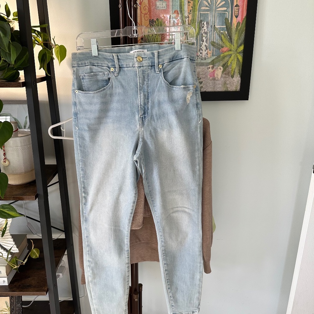 Good American jeans, Good Waist Crop, size 10/30